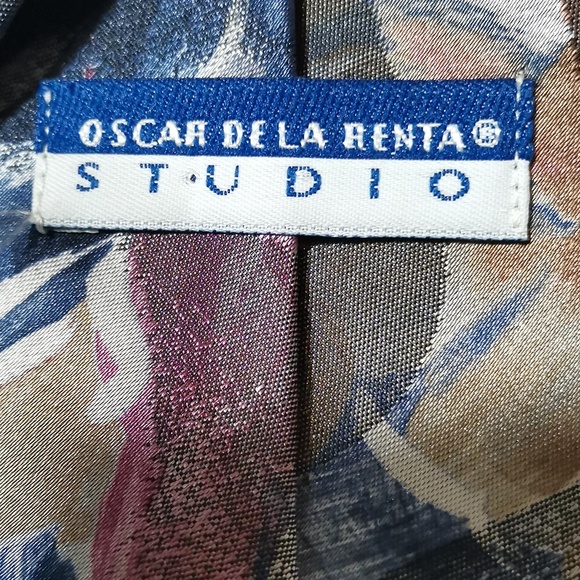 Vintage Oscar De La Renta Studio Multicolored Tie Men Oscar de la Renta Studio Multicolore Tie